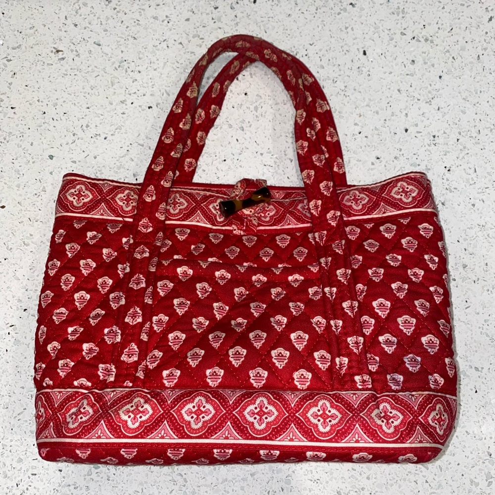Vera Bradley Nantucket Red Small Toggle Tote